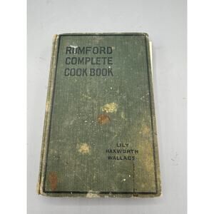 1931 Rumford Complete Cook Book Lily Haxworth Wallace w Handwritten Recipes